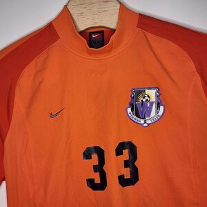 Nike Winona State Jersey Mens Size M Orange University Student #33‎ Nwt